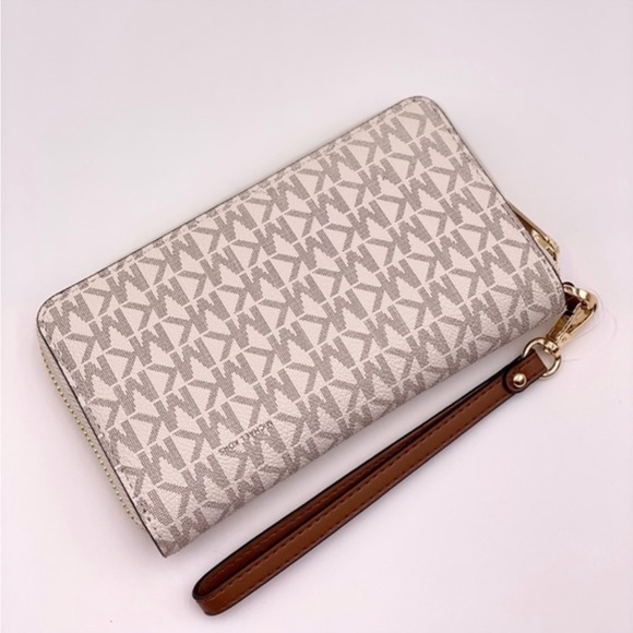 Michael Kors Large Flat Phone Case Wallet Wristlet - Picture 2 of 9